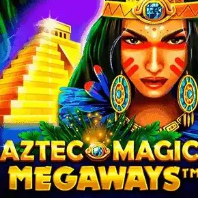 Aztec Magic Megaways slot logo by BGAMING at DazardBet Casino