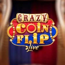 Crazy Coin Flip slot logo by Evolution at DazardBet Casino